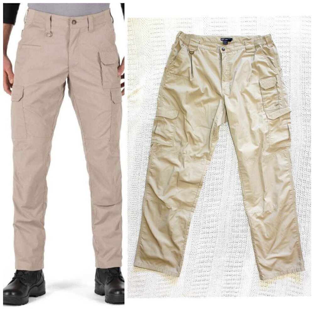 5.11 Men's ABR Pro Tactical Cargo Pants Size 40/36 Khakis Pockets Outdoor Work